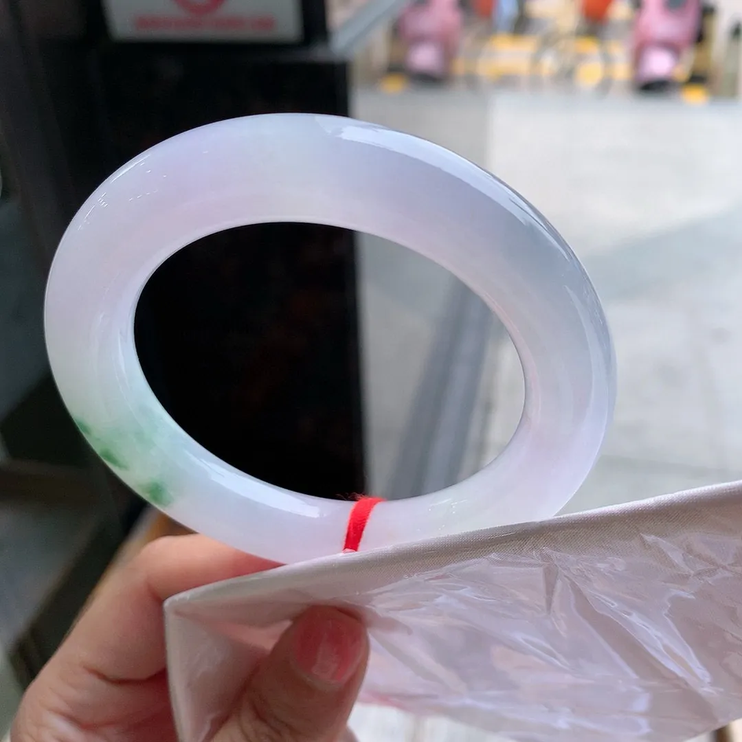 圆条高冰紫绿花 无瑕 尺寸:56.7/11.9种色兼备️️