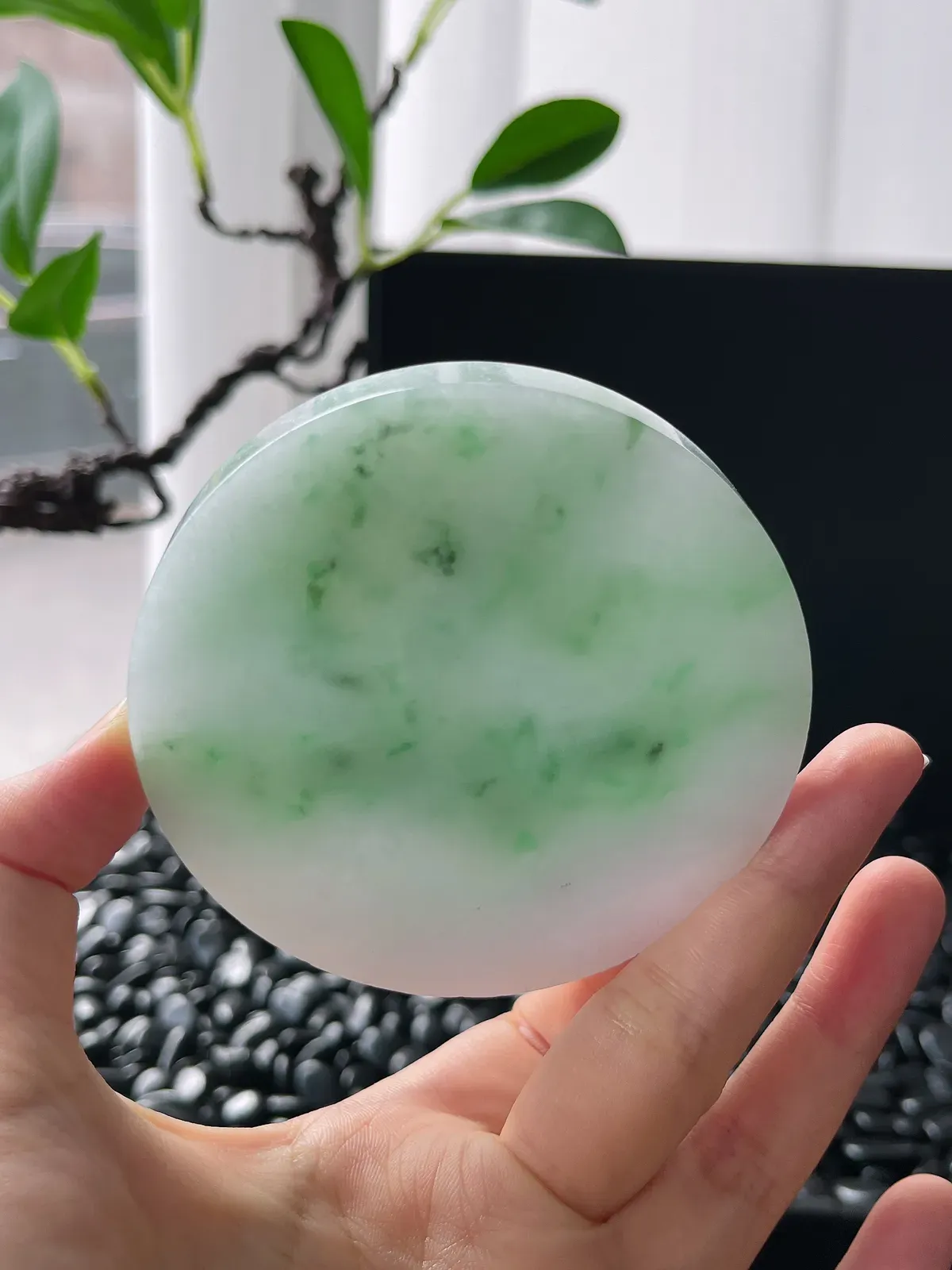 翡翠镯饼，⭕️正圈最大做61圈，圆条最大做57圈