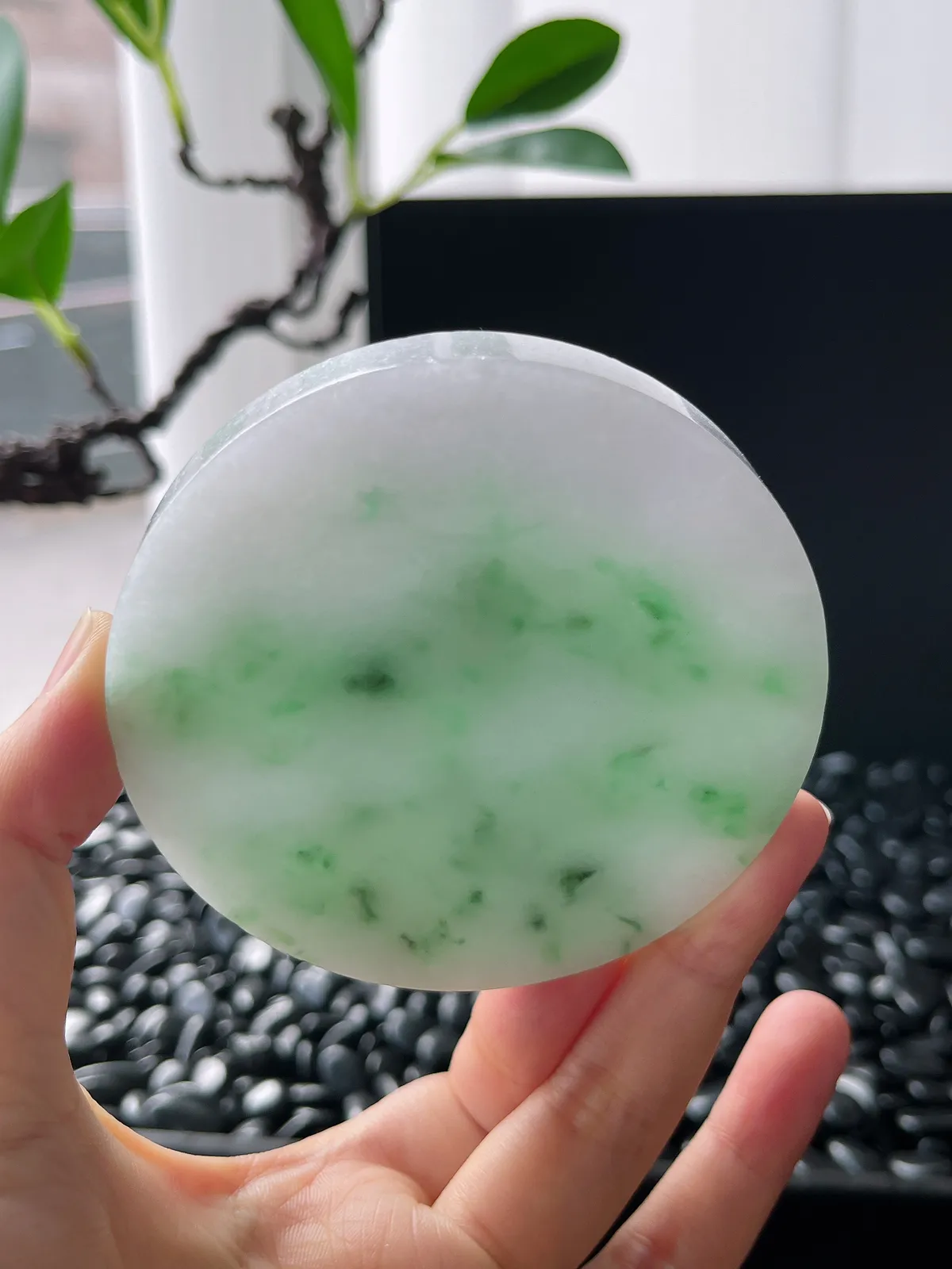翡翠镯饼，⭕️正圈最大做61圈，圆条最大做57圈