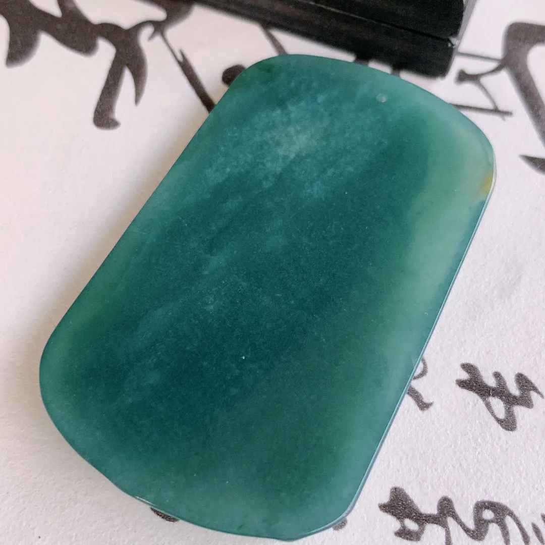 自然光实拍 冰润双彩俏色翡翠祥龙观音吊坠， 种老水足 雕工精致 慈祥端庄 美观亮丽#639.2尺寸58*35*6.8