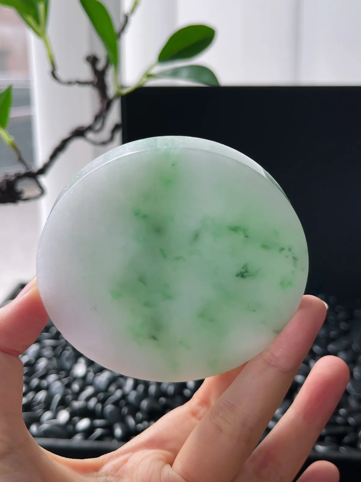 翡翠镯饼，⭕️正圈最大做61圈，圆条最大做57圈