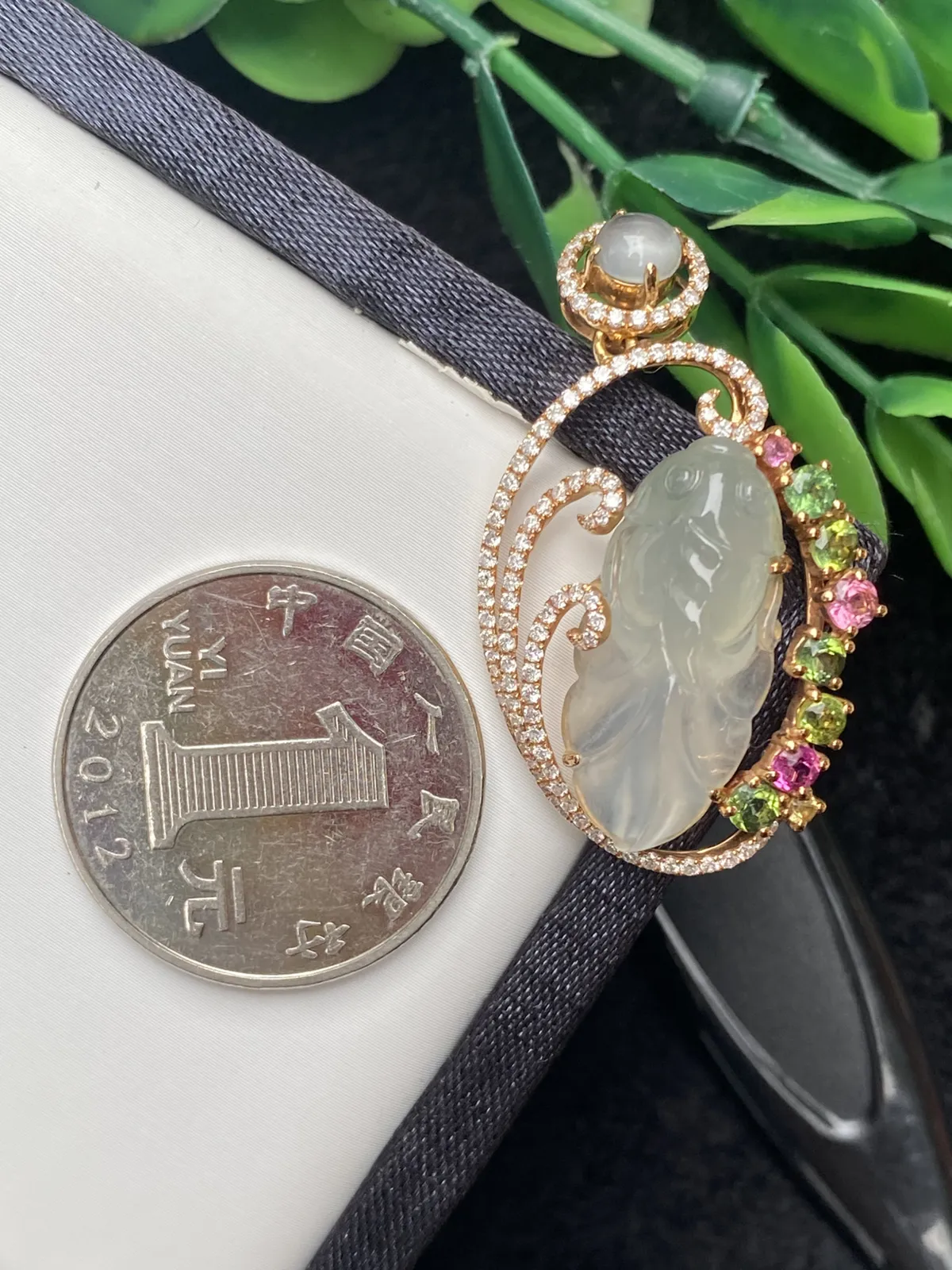推荐【冰🧊金鱼】金玉满堂，年年有余，无纹裂，水润冰透，超细腻，起光，种老，石头23.3*10,8*7