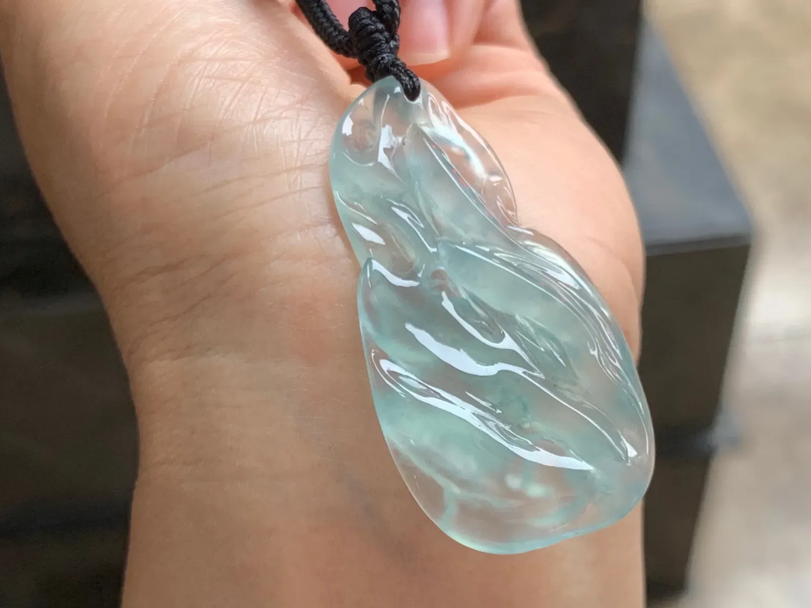 冰种晴水力争上游 冰透胶块