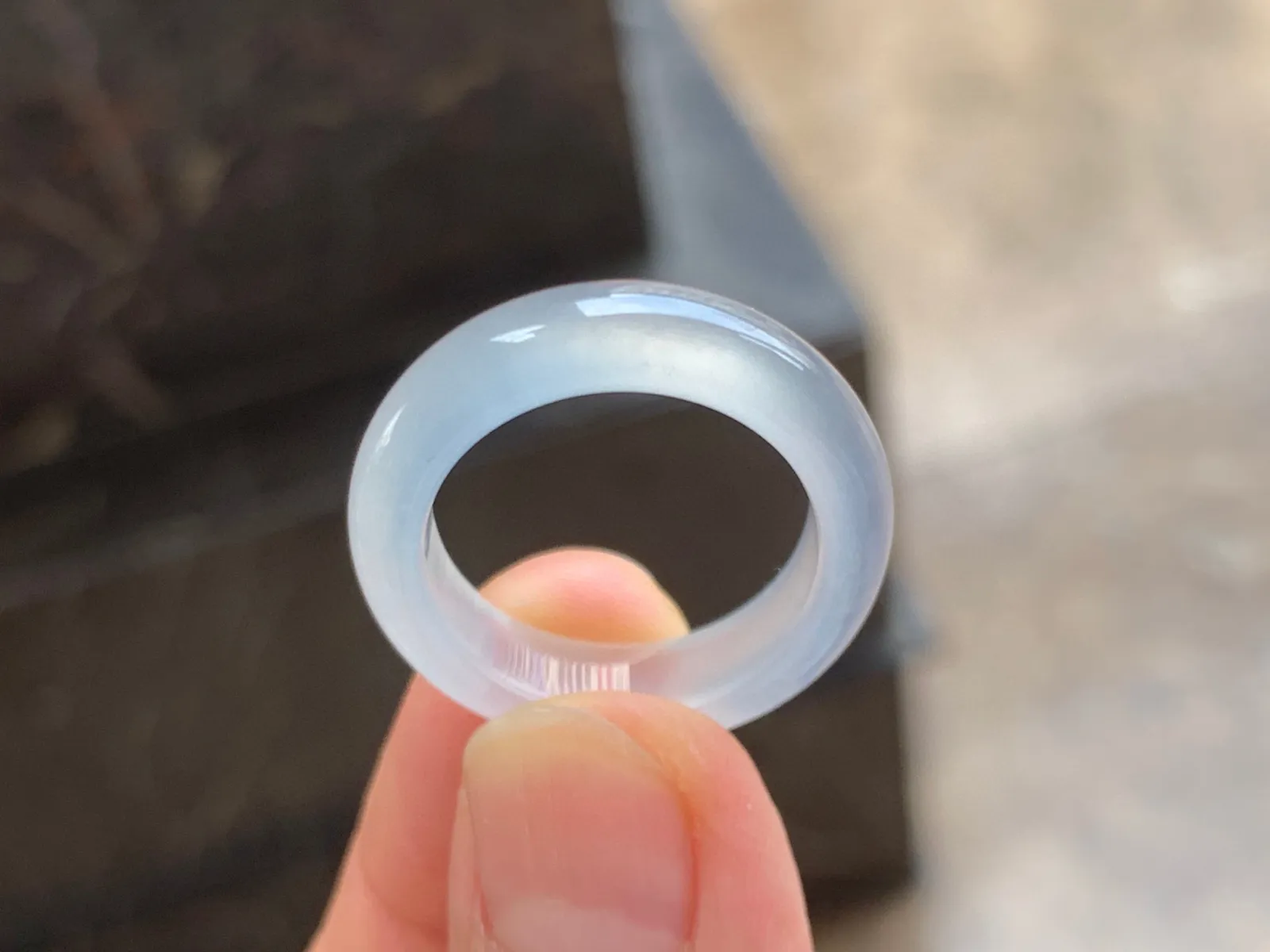 白冰指环 冰透起光