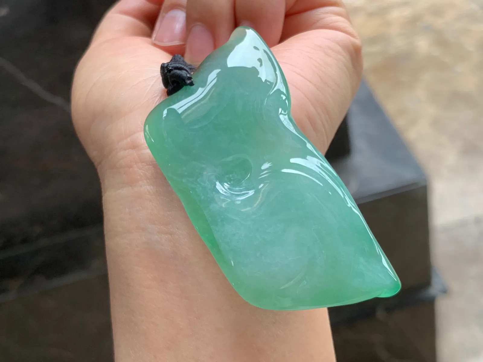 冰种晴绿意境观音 保留天然原始韵味 意境深远
