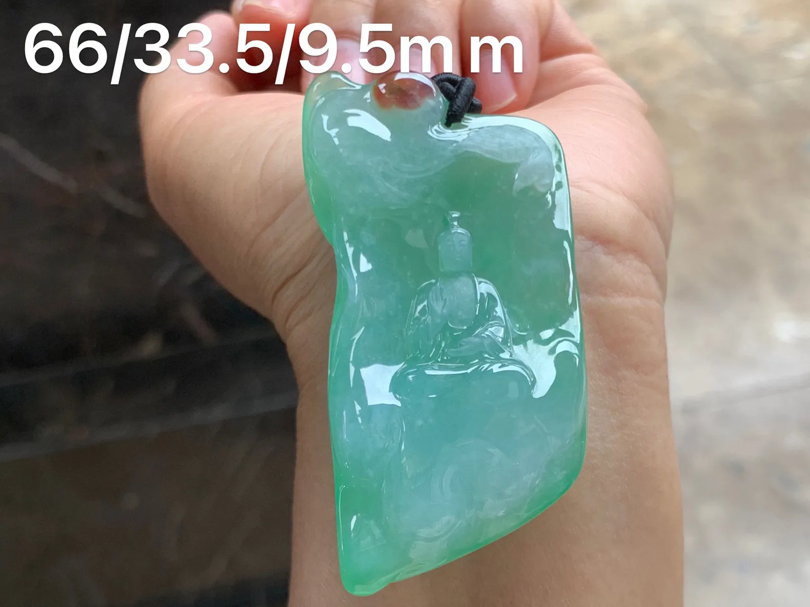冰种晴绿意境观音 保留天然原始韵味 意境深远