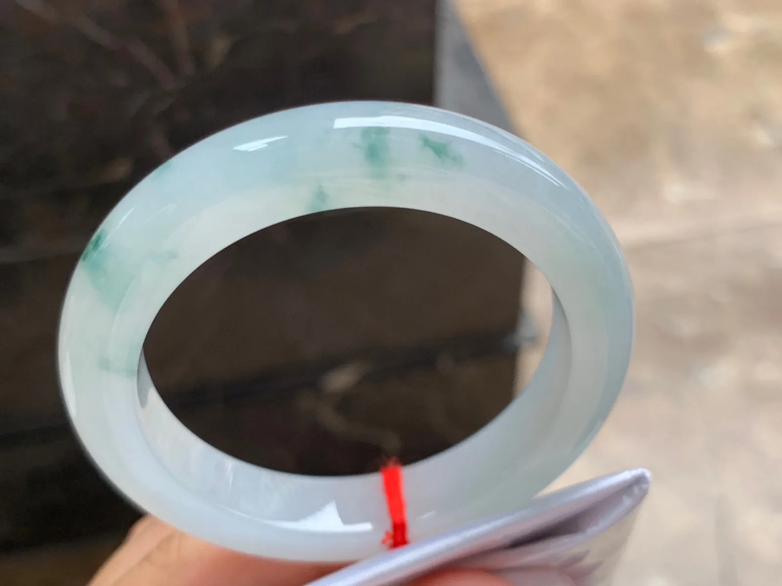 54-11-9.5mm
冰种飘花手镯 冰透 水润清爽