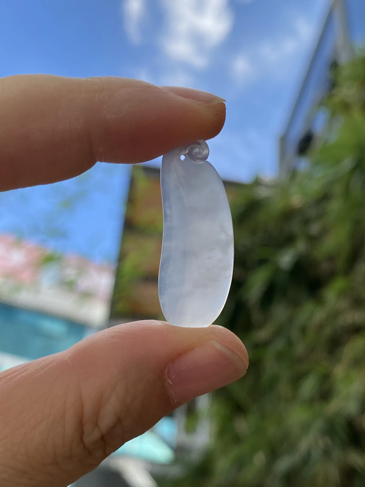 推荐【冰紫福瓜】水润冰透，种老细腻，种水超好，见光不S，超值～～