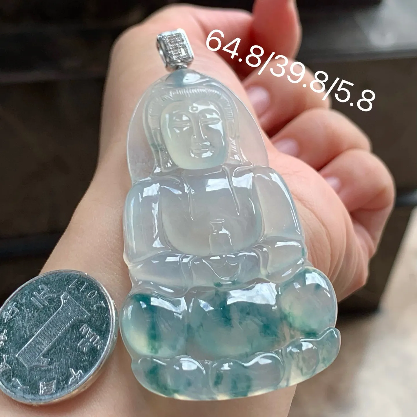 冰种飘花观音
宁静豁达～佩戴大气