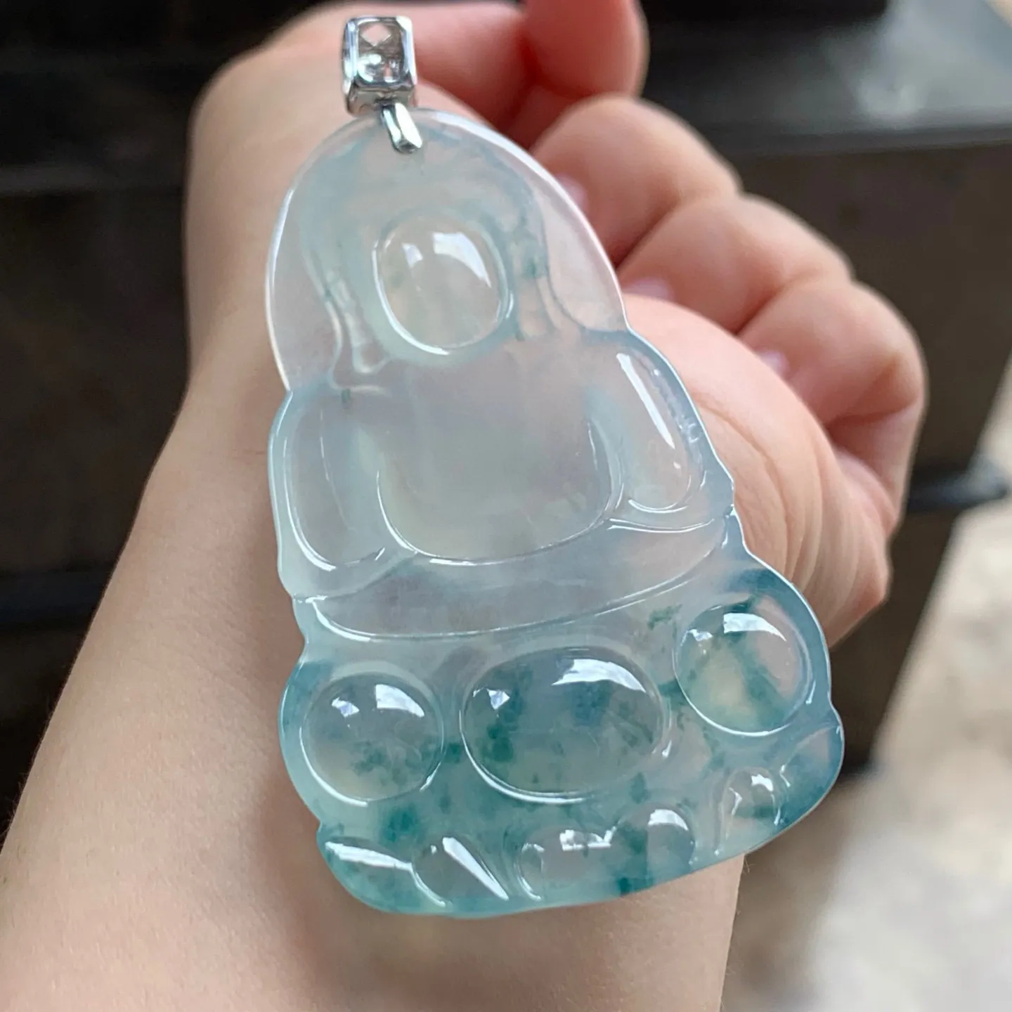 冰种飘花观音
宁静豁达～佩戴大气