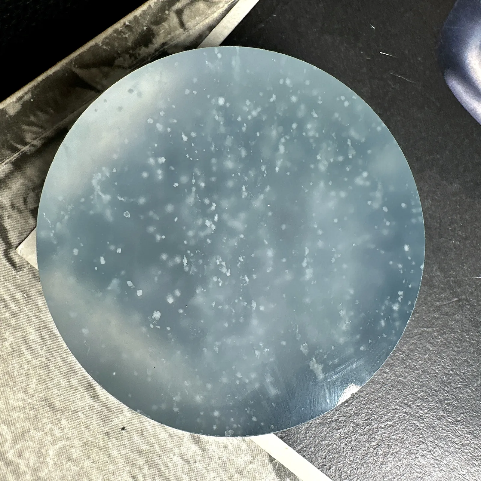【雪花棉】玻璃种飘雪花棉大手镯心，冰感十足，通透闪亮，老坑料，难得一见的高品质手镯心。