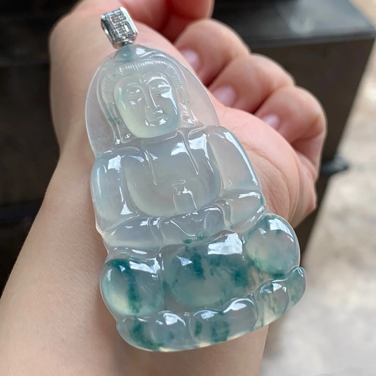 冰种飘花观音
宁静豁达～佩戴大气