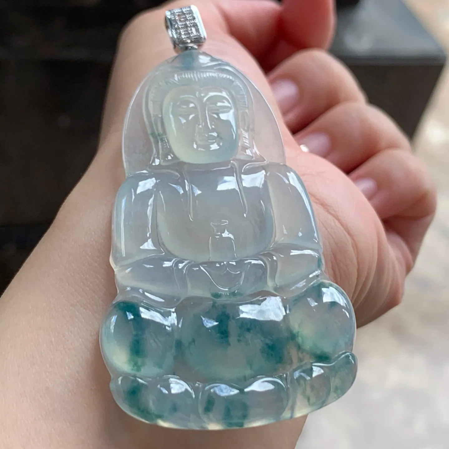 冰种飘花观音
宁静豁达～佩戴大气