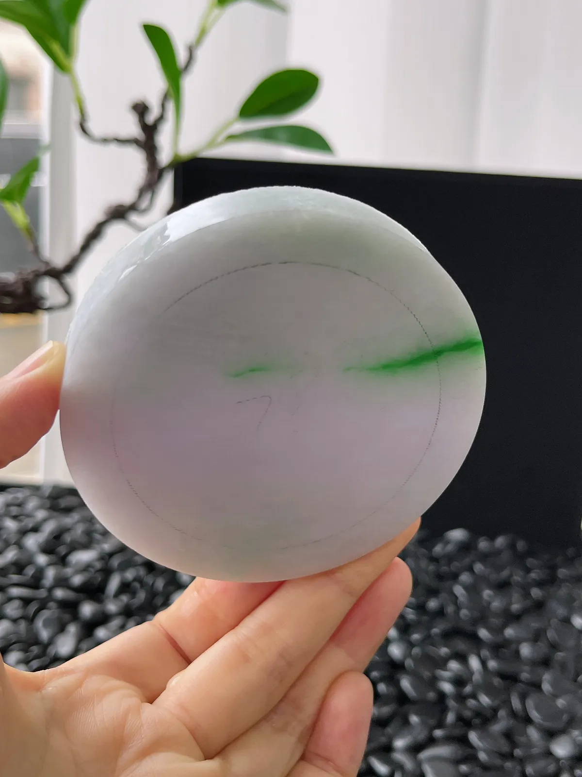 翡翠飘绿镯饼，⭕️正圈最大做62，圆条最大做58