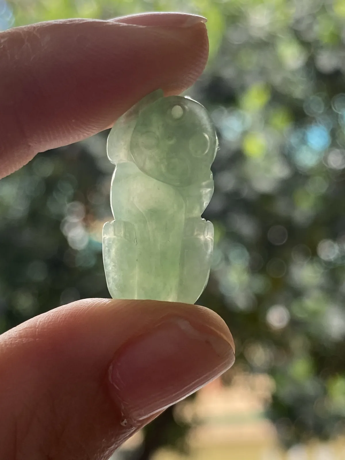 推荐【冰绿貔貅】无纹裂，水润冰透，甜绿飘绿花，细腻，品相佳，大口吃四方，招财圣品～25*12.3*9.2