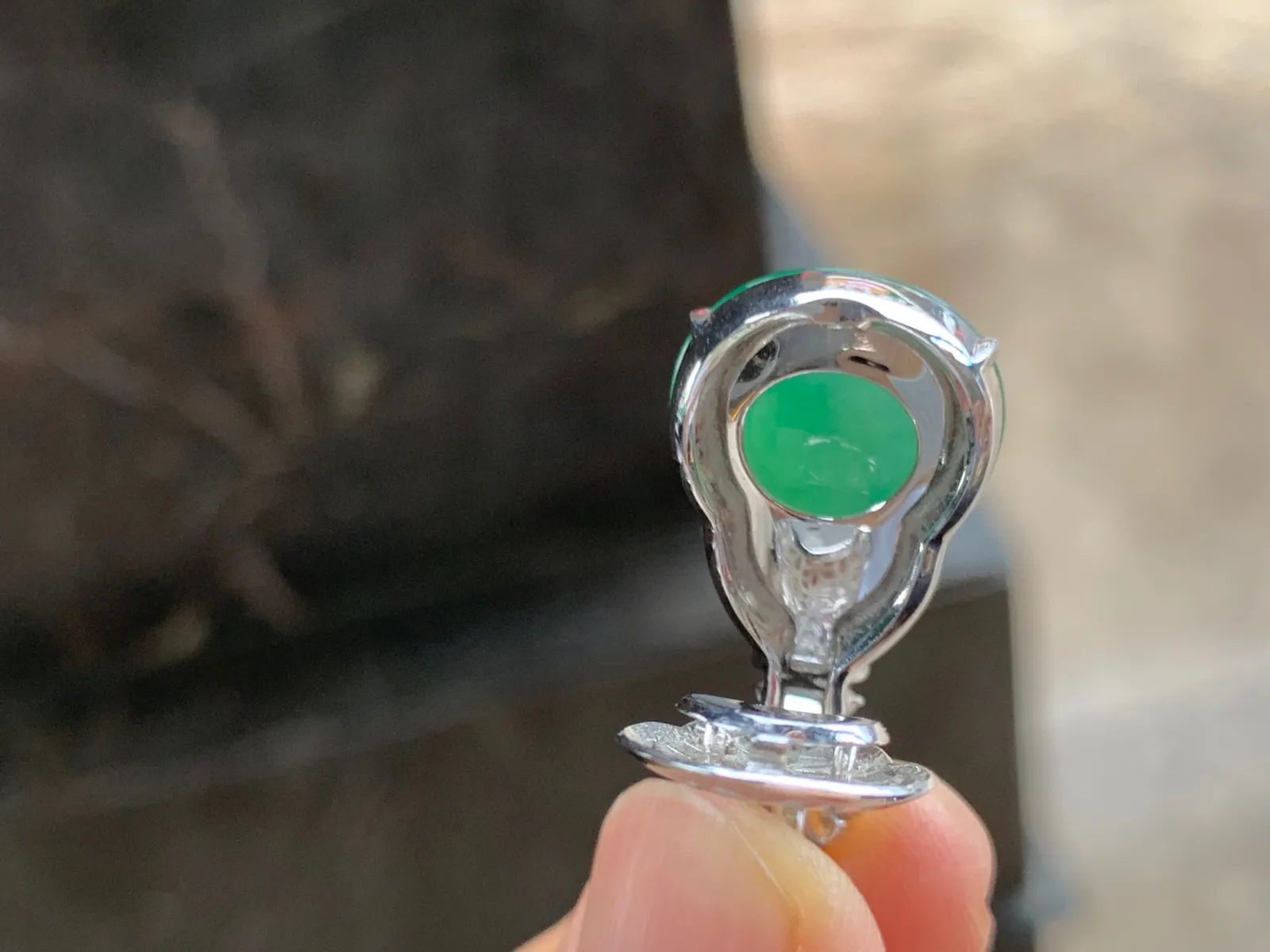 满色葫芦 色阳水润 18K金镶嵌 饱满