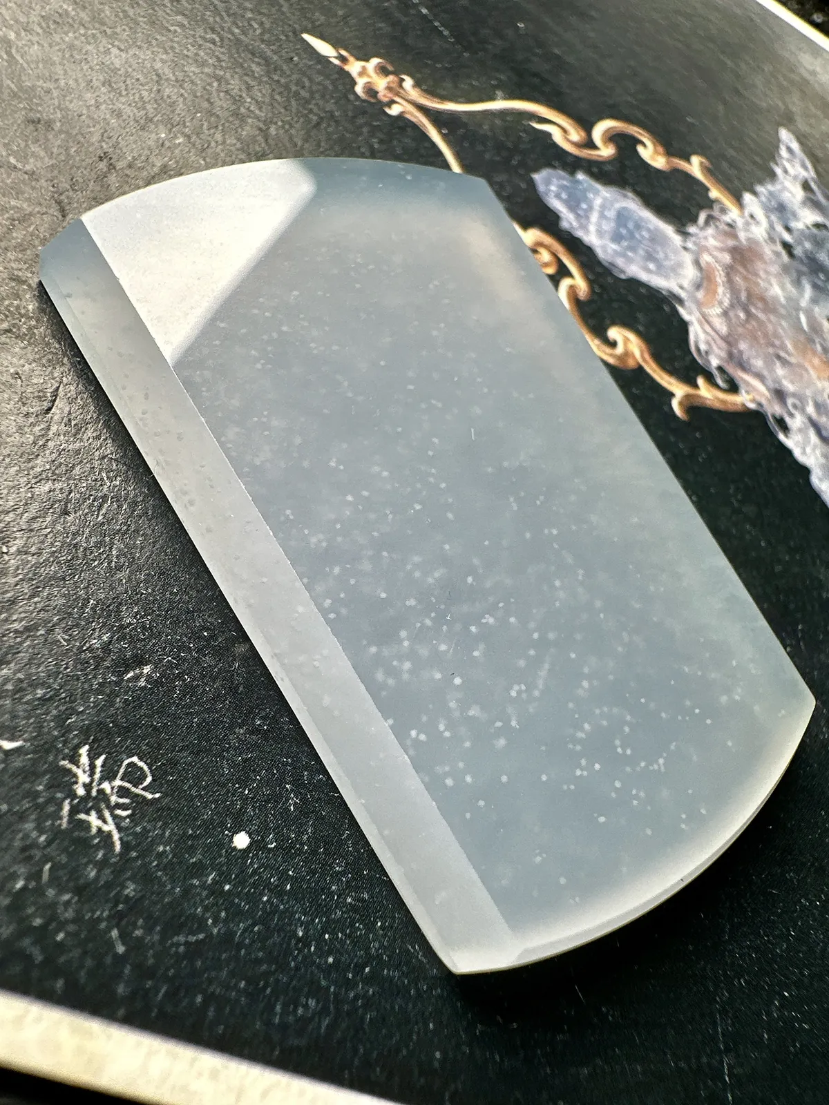 【冰种无事牌】老坑木那雪花棉，质地细腻，种水色俱全，冰透闪亮
