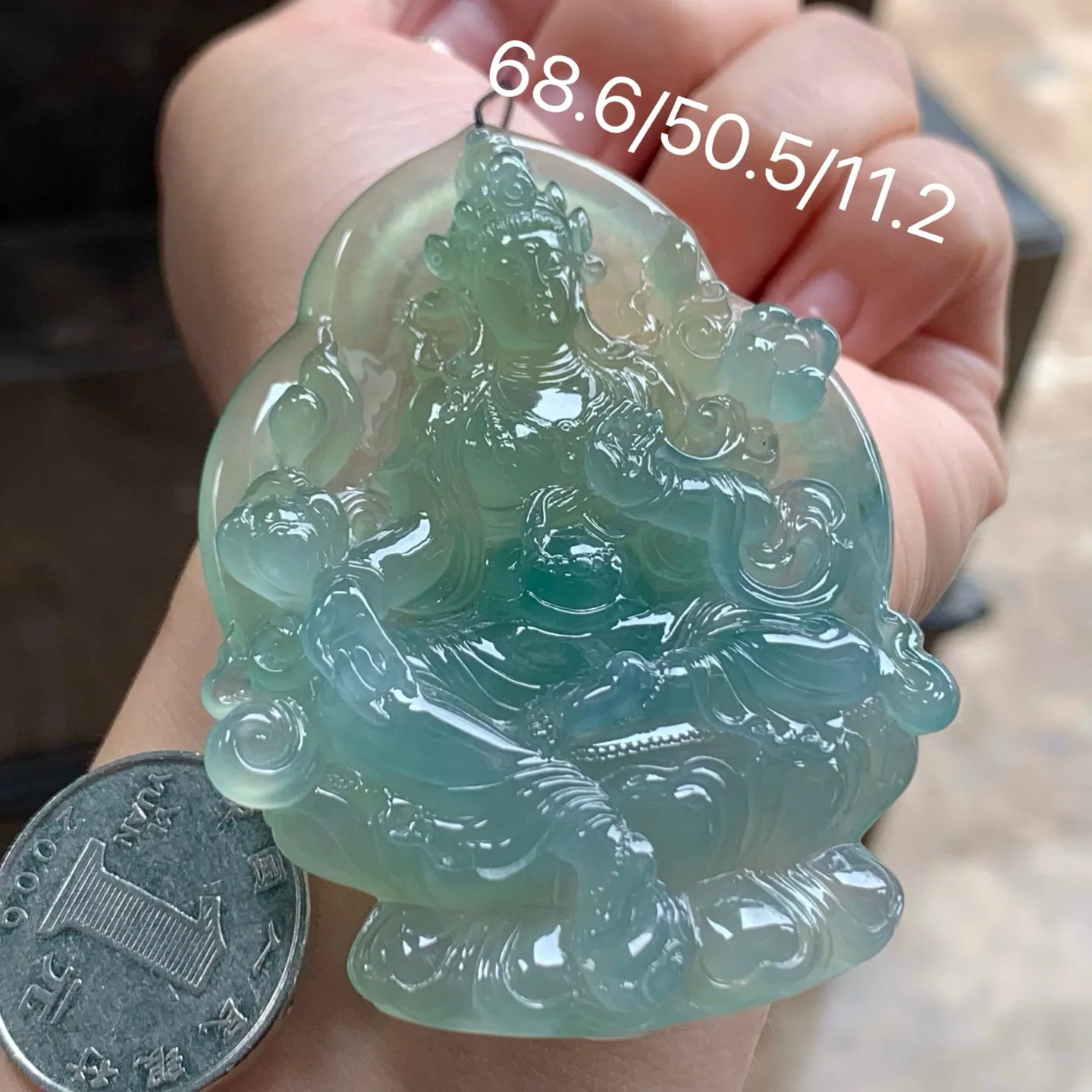 冰种度母
底色漂亮 大气