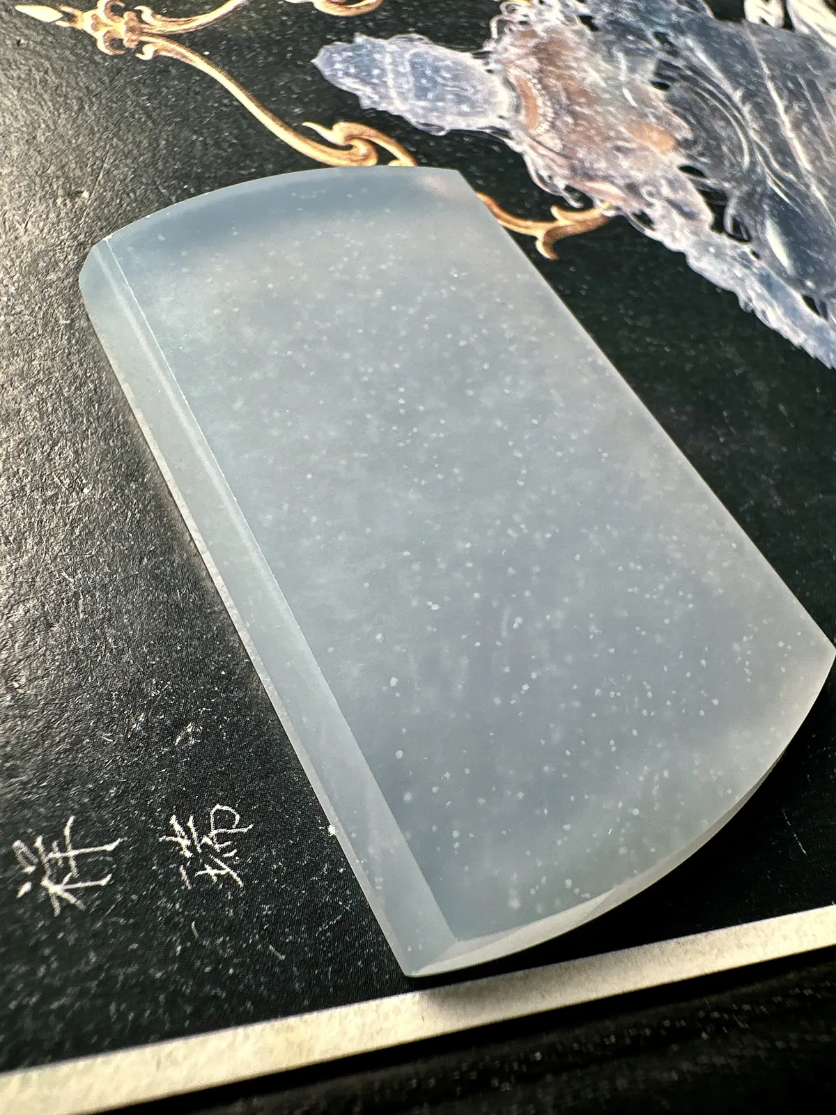 【冰种无事牌】老坑木那雪花棉，质地细腻，种水色俱全，冰透闪亮