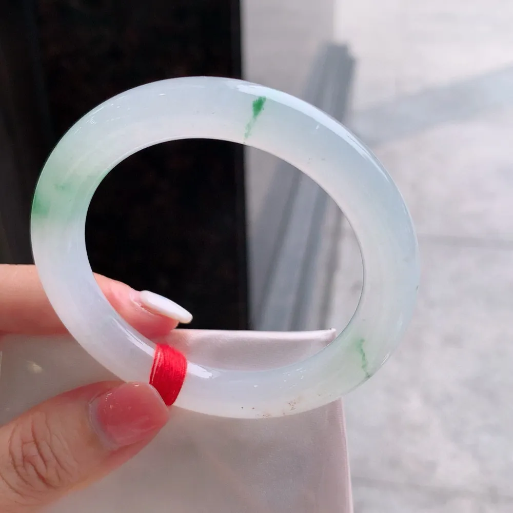 圆条高冰绿花 一丝棉根 尺寸:54.2/9.6 种色俱佳🥰🥰