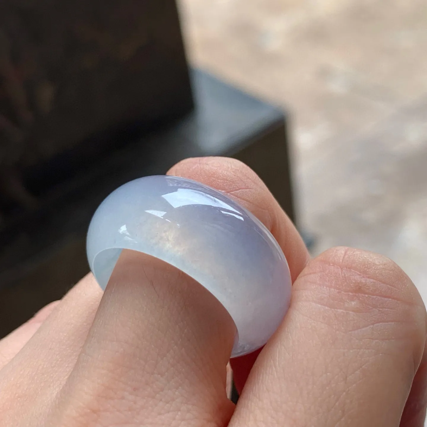 冰种扳指
种老水足 大气