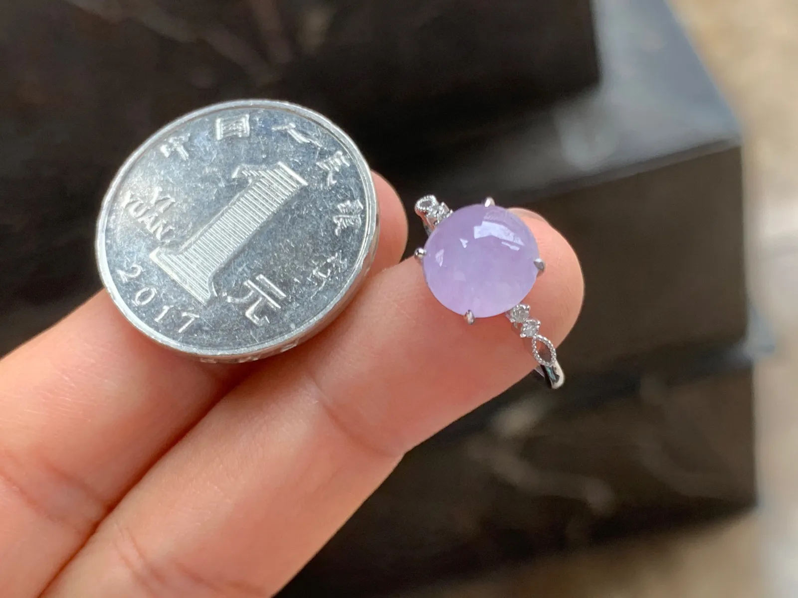 紫罗兰戒指 18K金镶嵌