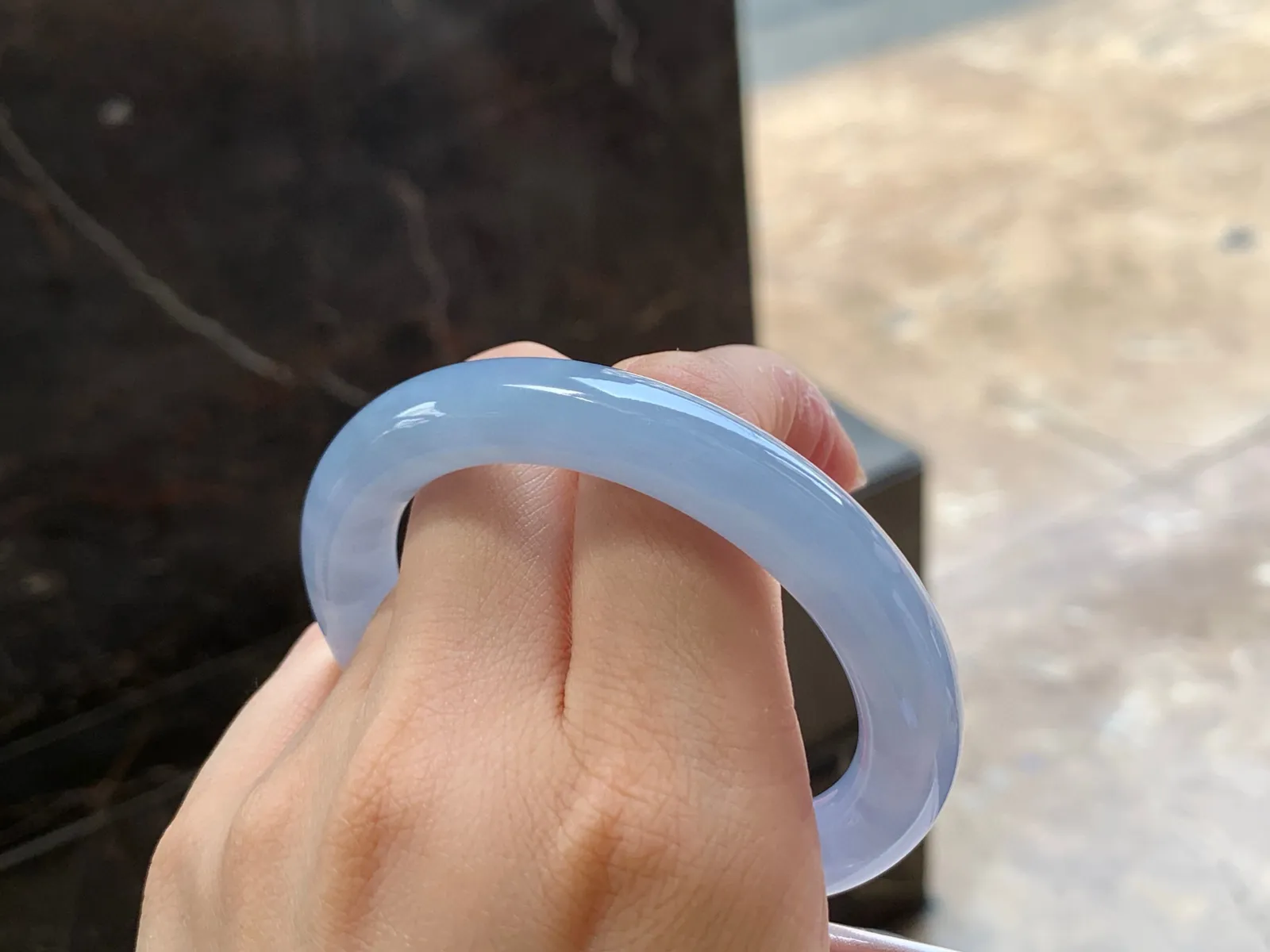 冰紫春福镯
水润清爽 53/9.6mm