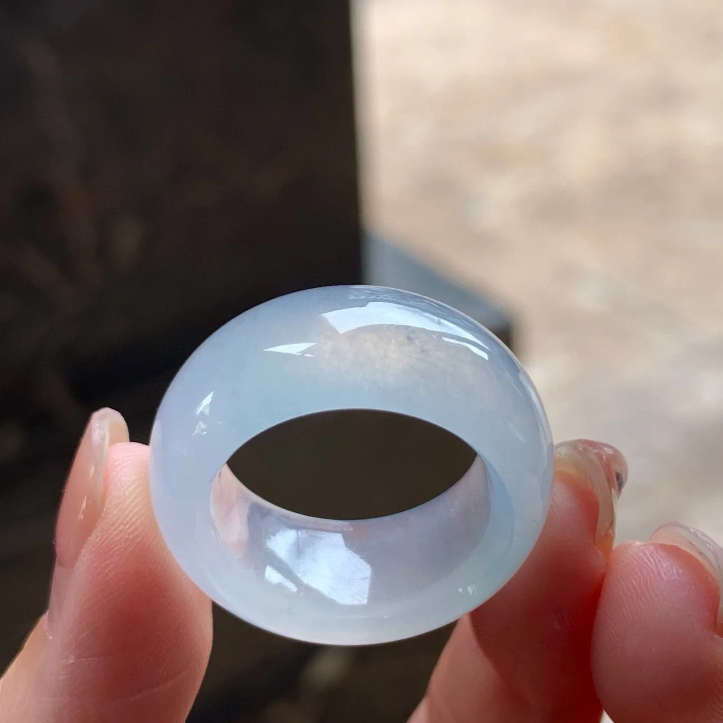 冰种扳指
种老水足 大气