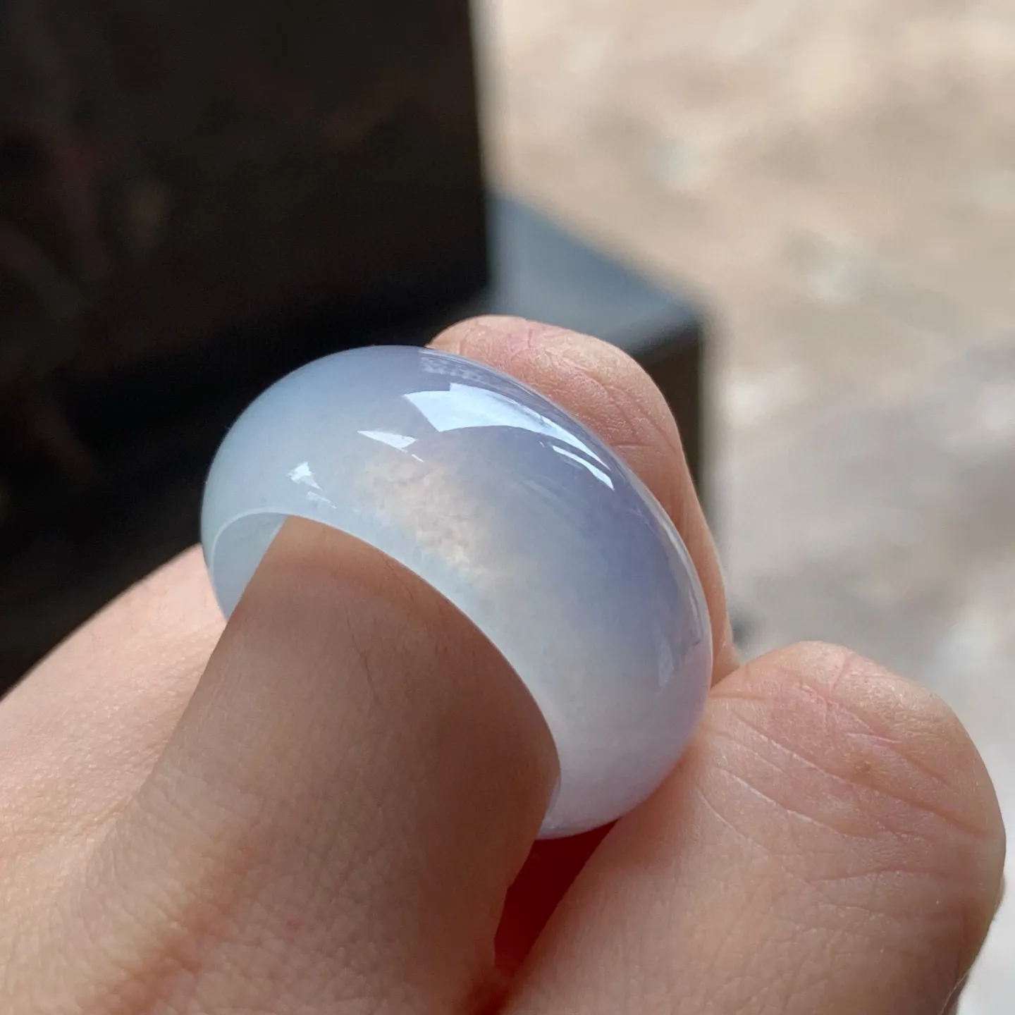 冰种扳指
种老水足 大气