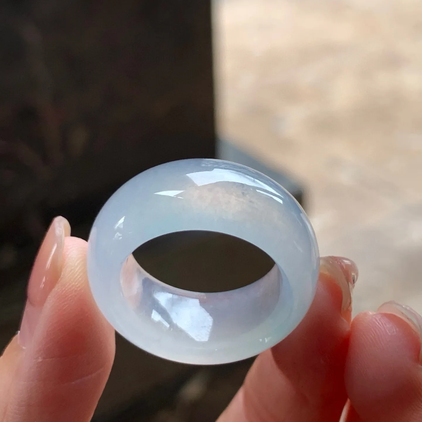 冰种扳指
种老水足 大气