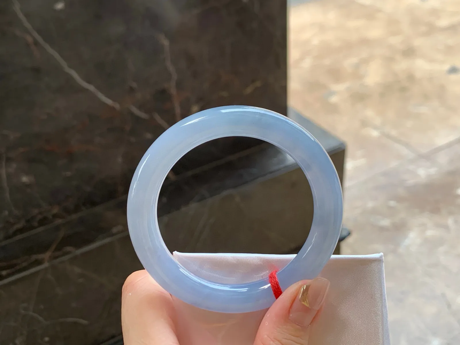 冰紫春福镯
水润清爽 53/9.6mm