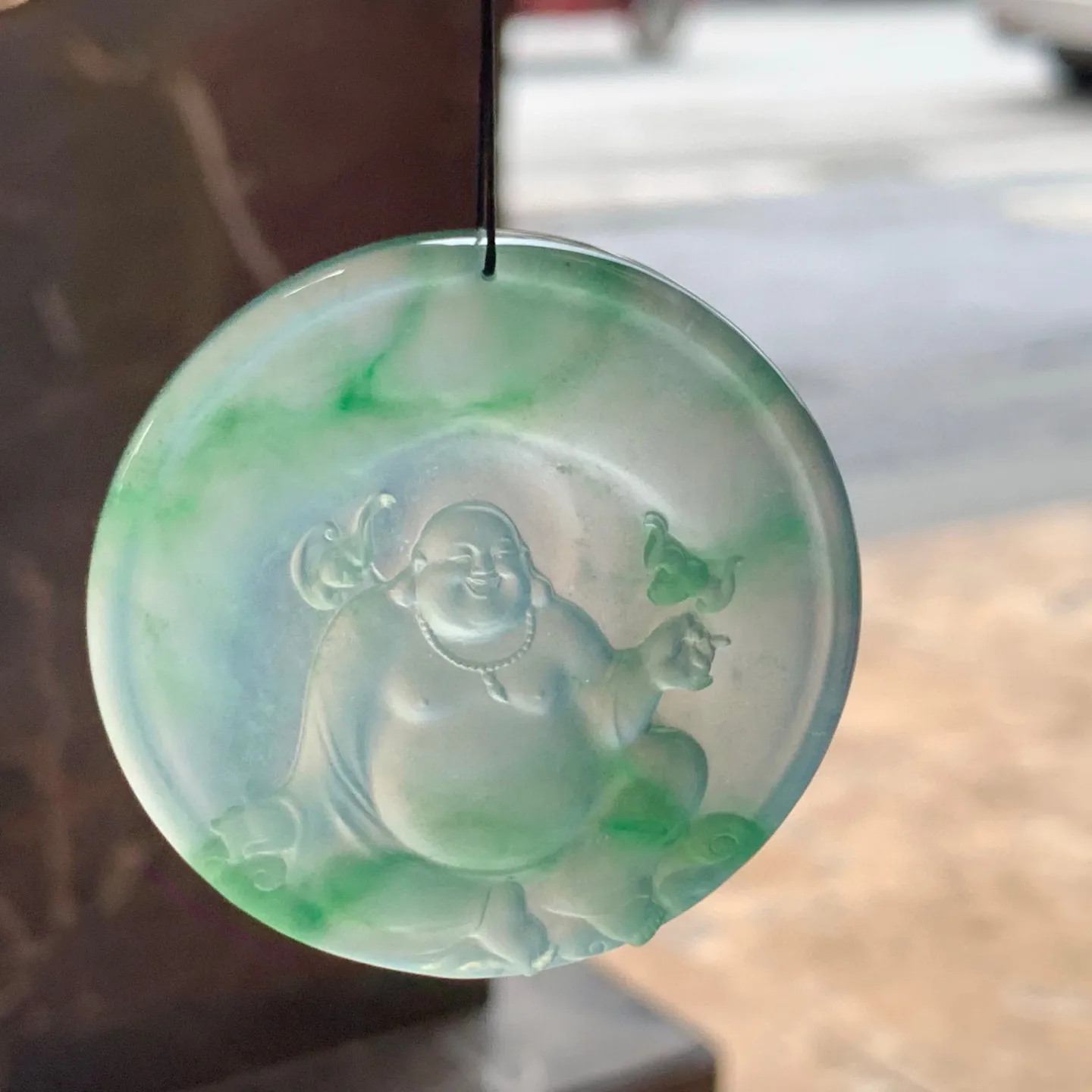 冰种色花逍遥佛
种好水足 大气