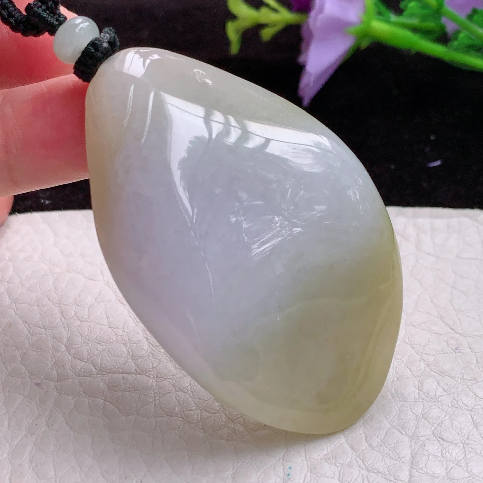 mut实拍59*38*15老坑精雕双彩大日如来佛祖 花开见佛佛主玉吊坠