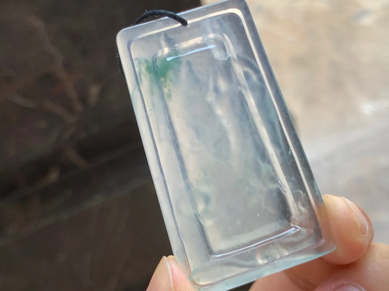 冰种飘花莲花观音 冰感十足 品相端庄