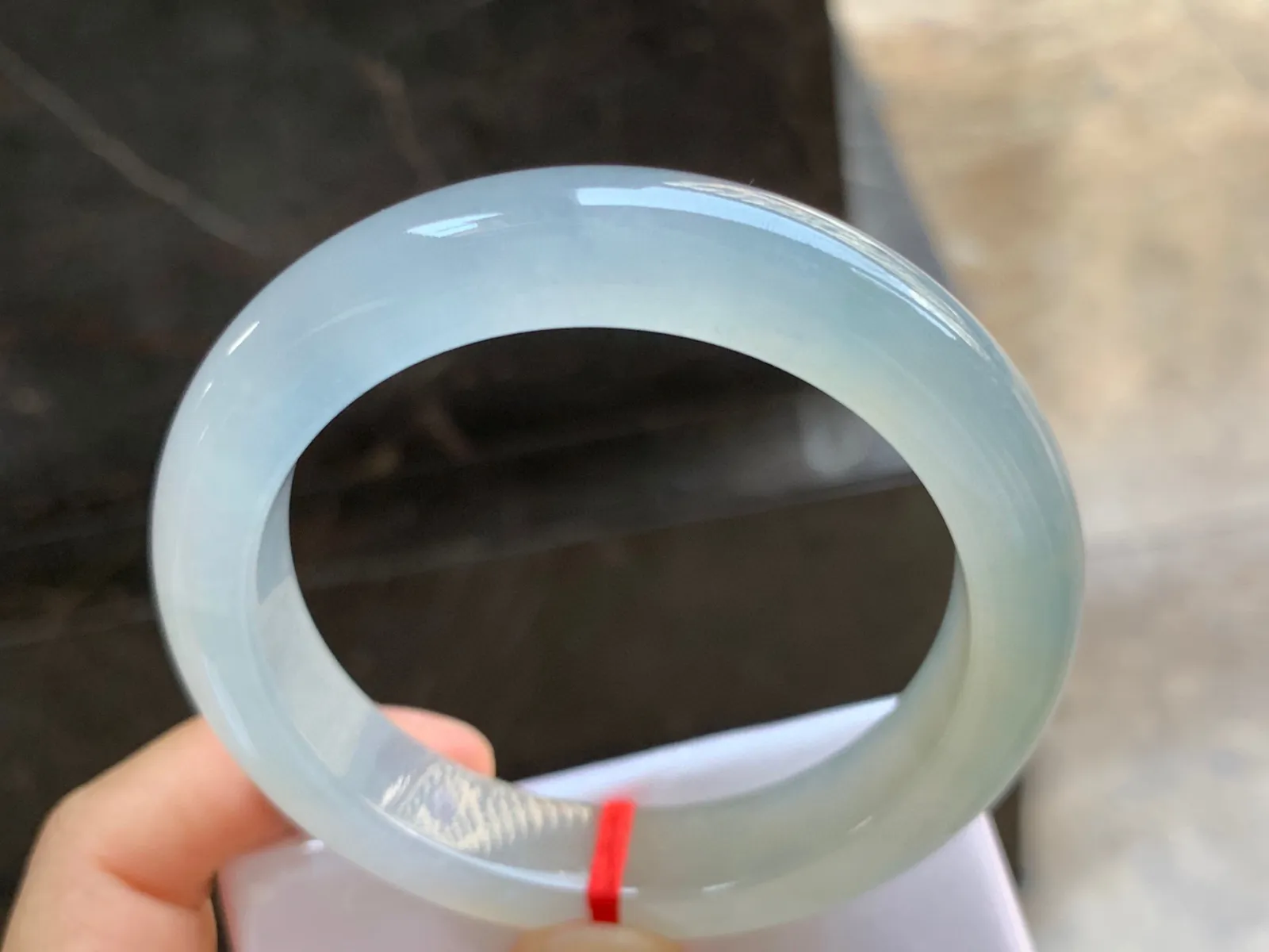 57.5-12-9mm
冰黄翡手镯 冰透光亮