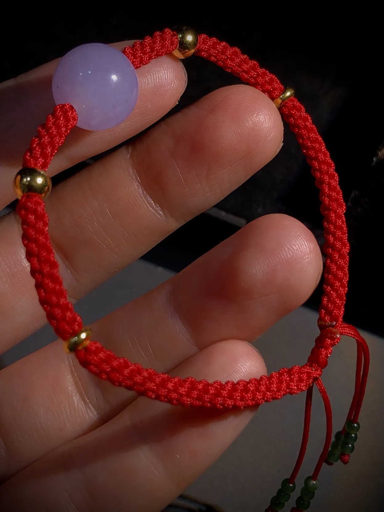 珠子手链手串编绳。直径12.5mm，