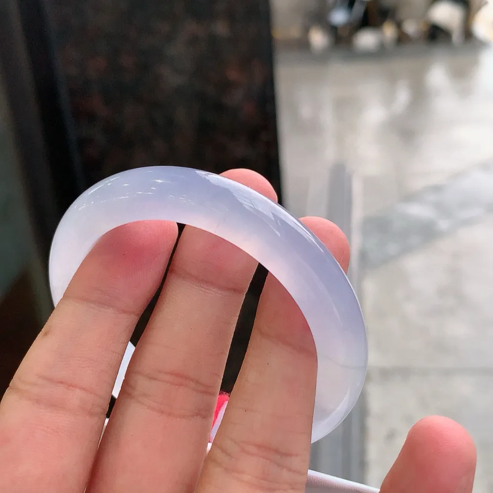 正圈冰玻紫罗兰 微纹 尺寸:51.1/9.8/7.9 种色俱佳