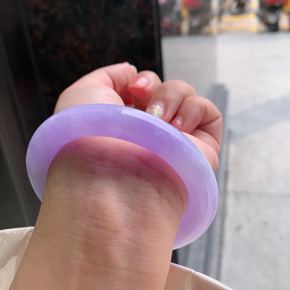 圆条满圈紫罗兰 微棉线不明显 尺寸:54.4/10.9 超美️️