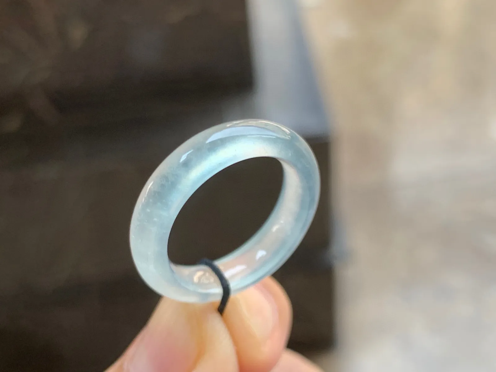 冰种指环 透亮起光