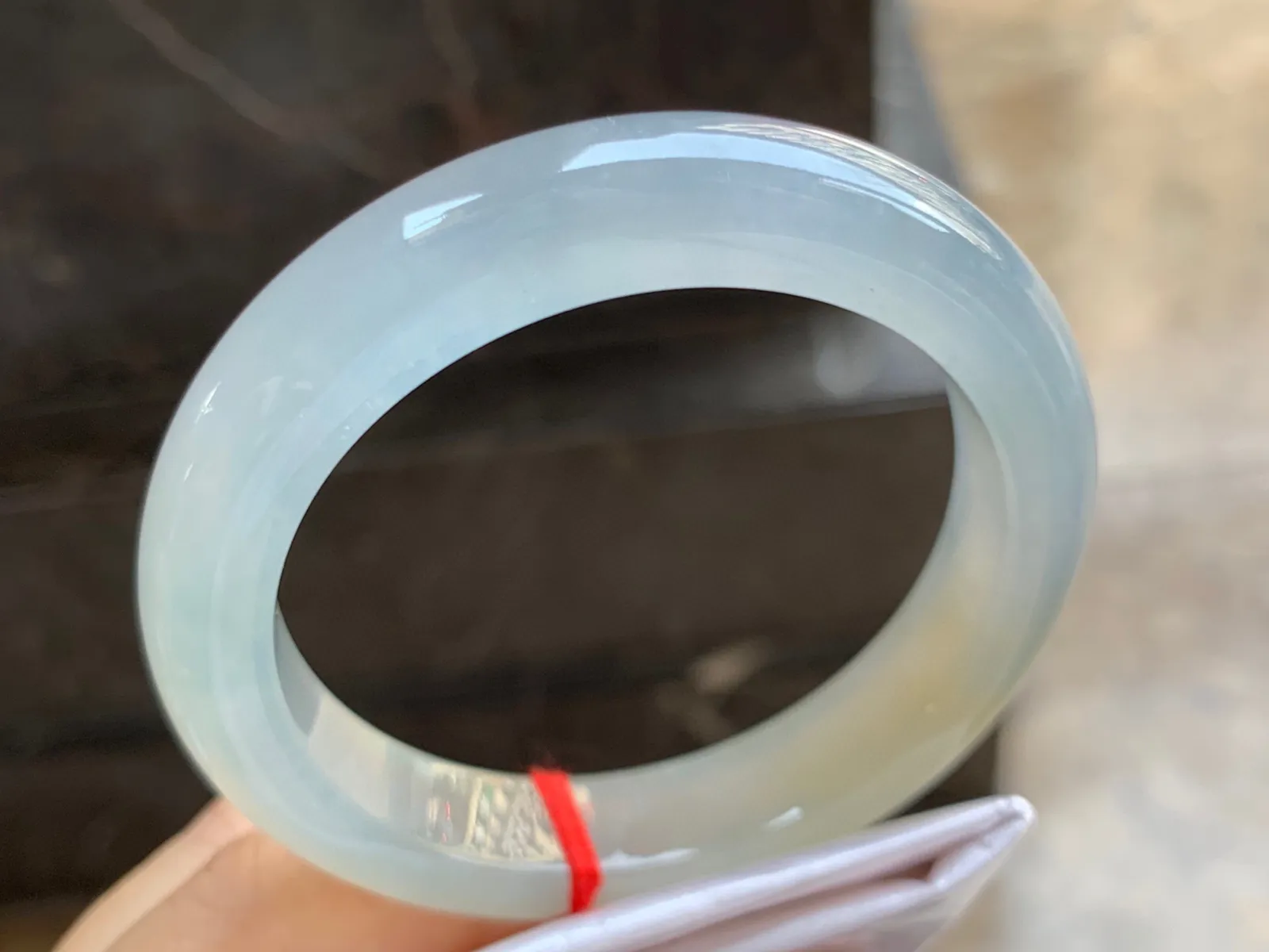 57.5-12-9mm
冰黄翡手镯 冰透光亮