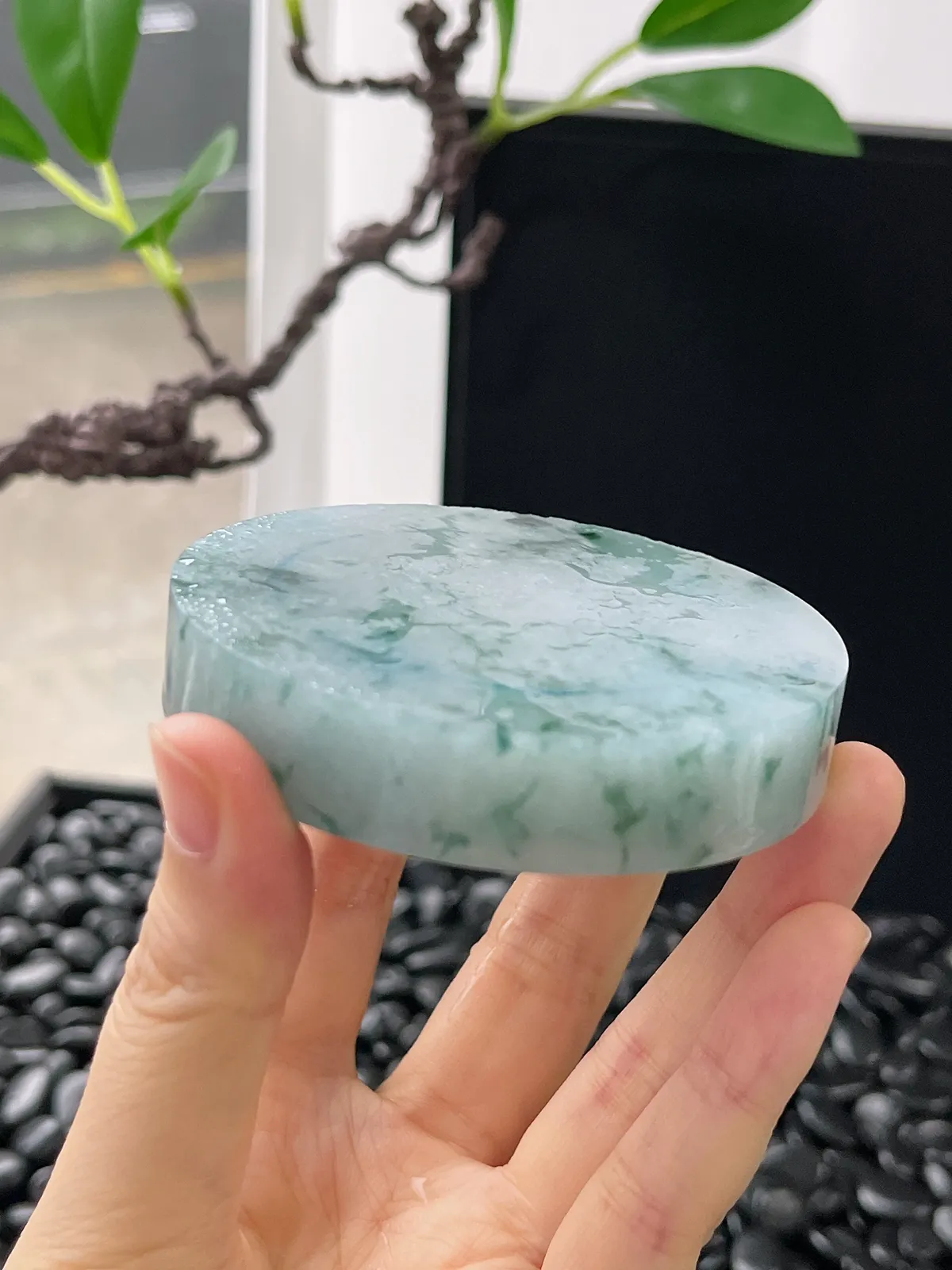 翡翠镯饼，⭕️正圈最大做52.5，圆条最大做48.5