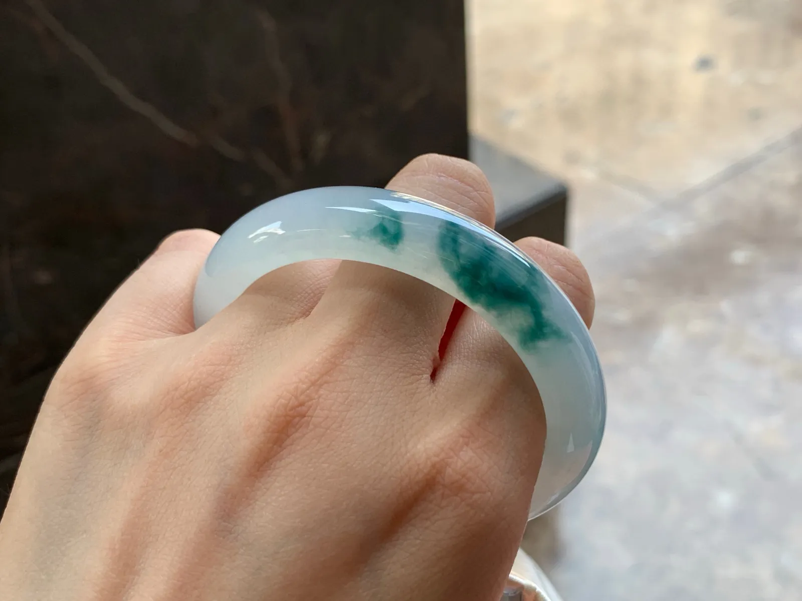 冰飘花手镯
种好水足 54.8/12/8.2mm
