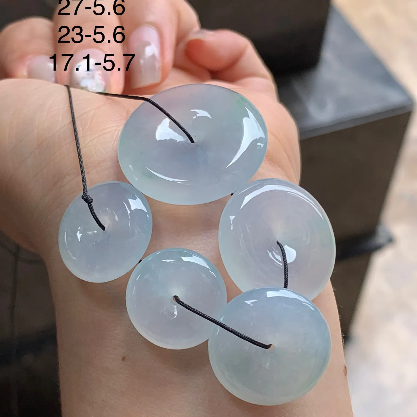 冰种晴水平安扣 _^大颗 种水好 冰透亮眼 全部