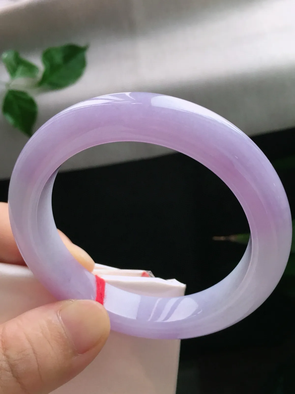 圈口58，正圈手镯，满紫，玉质冰润细腻，尺寸58-12.5-10mm