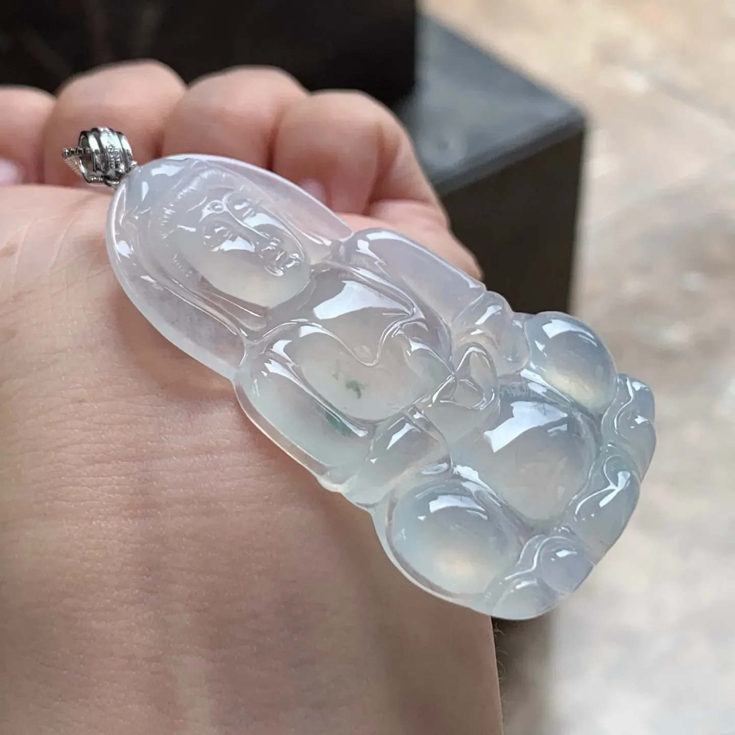 冰种观音
清爽 金扣