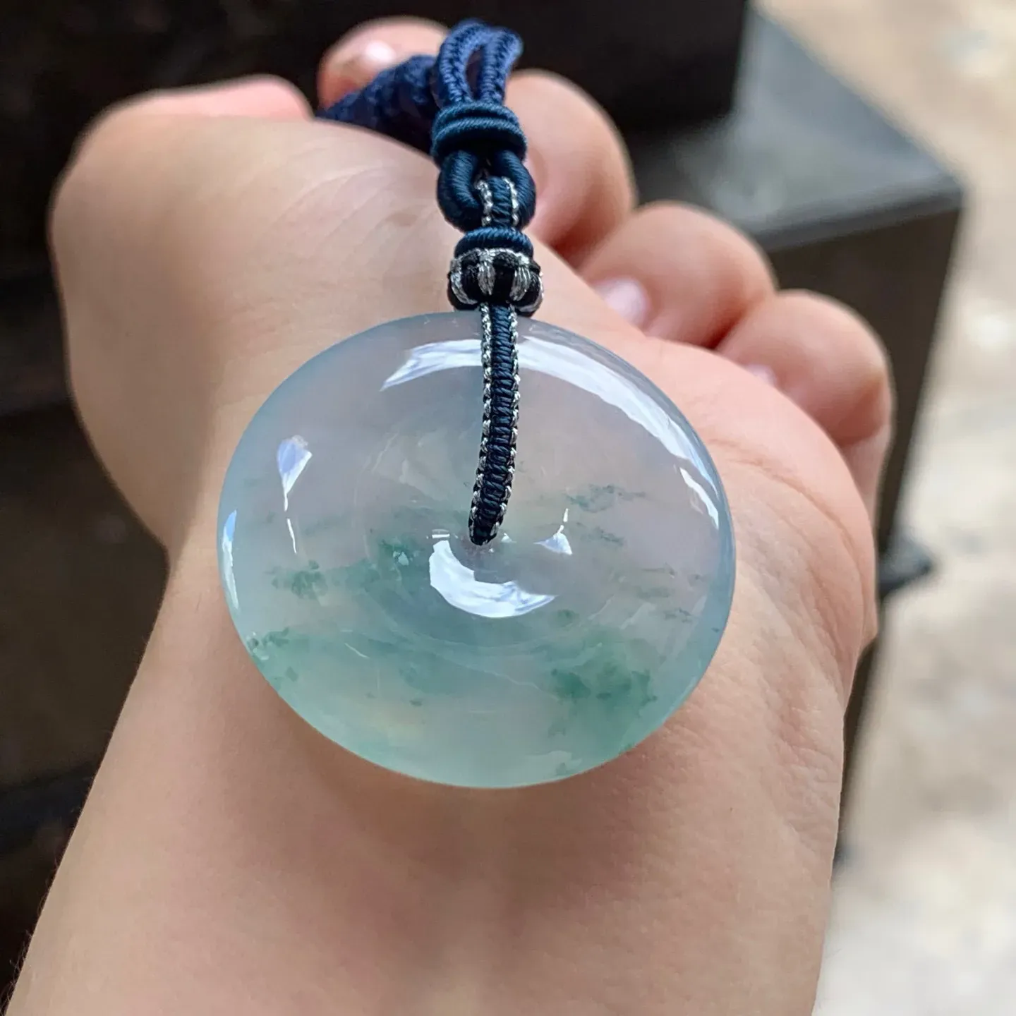 冰种飘花平安扣
清爽