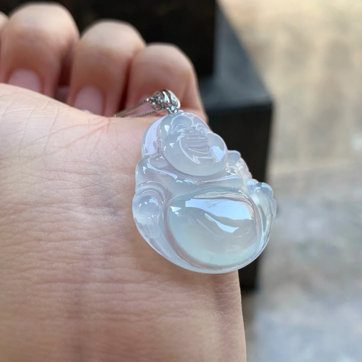 冰种坐佛
笑口常开～