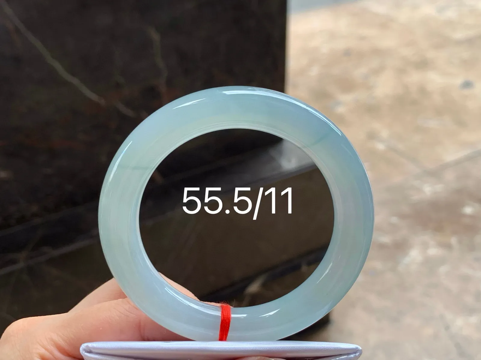 冰福镯
种好水润 55.5/11mm