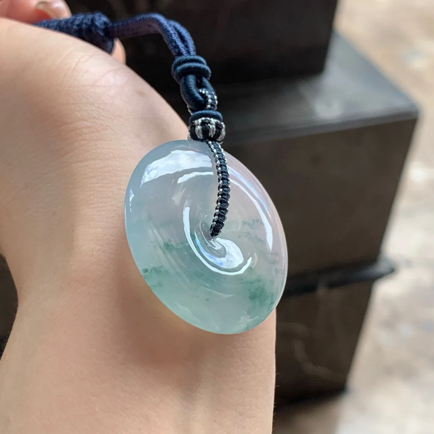 冰种飘花平安扣
清爽