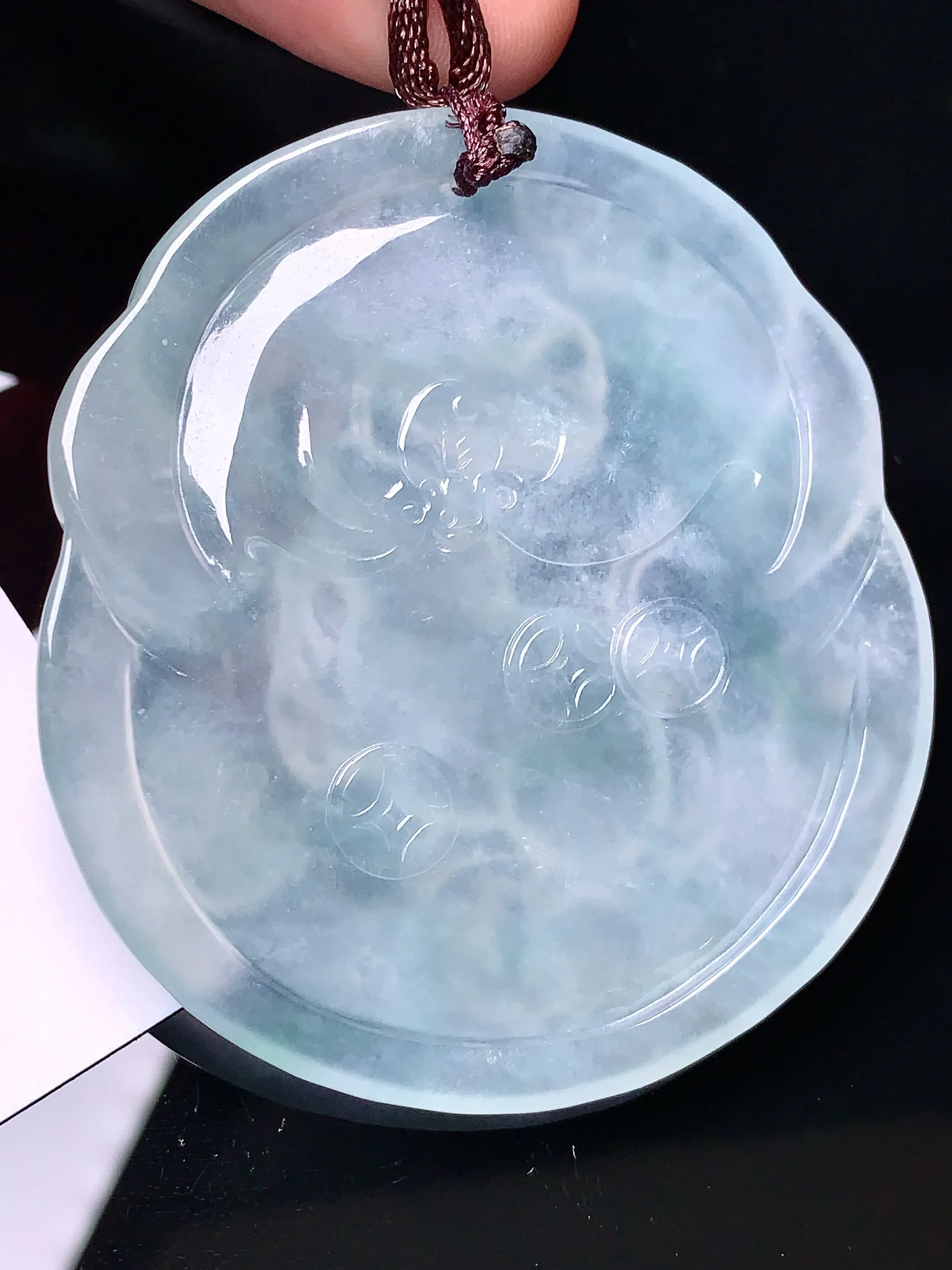 生肖鼠吊坠 玉质细腻 水润亮眼  整体尺寸54.3*49.7*5.6